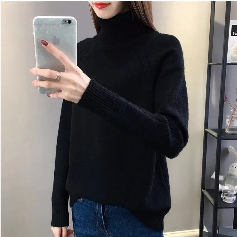 Valenzora – Eleganter Rollkragenpullover für Damen