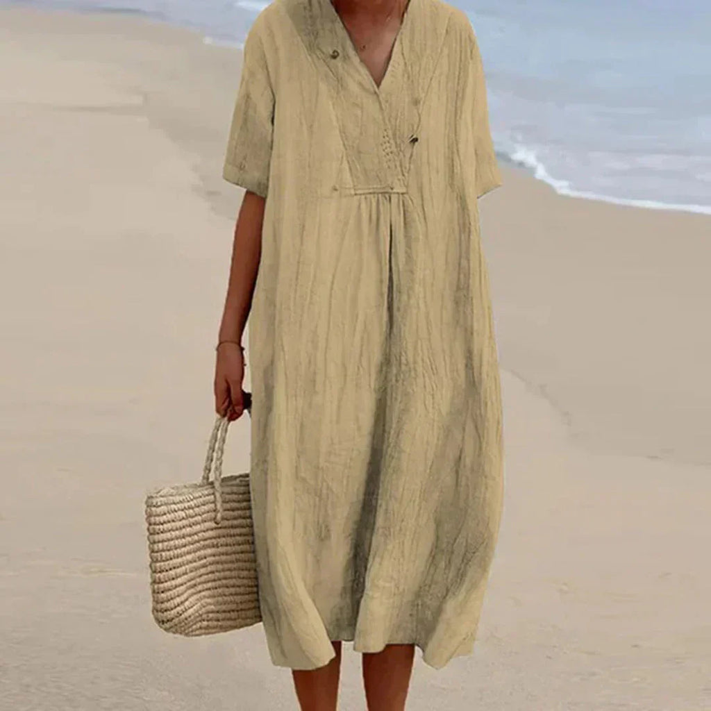 Valenzora | Casual cotton-linen dress