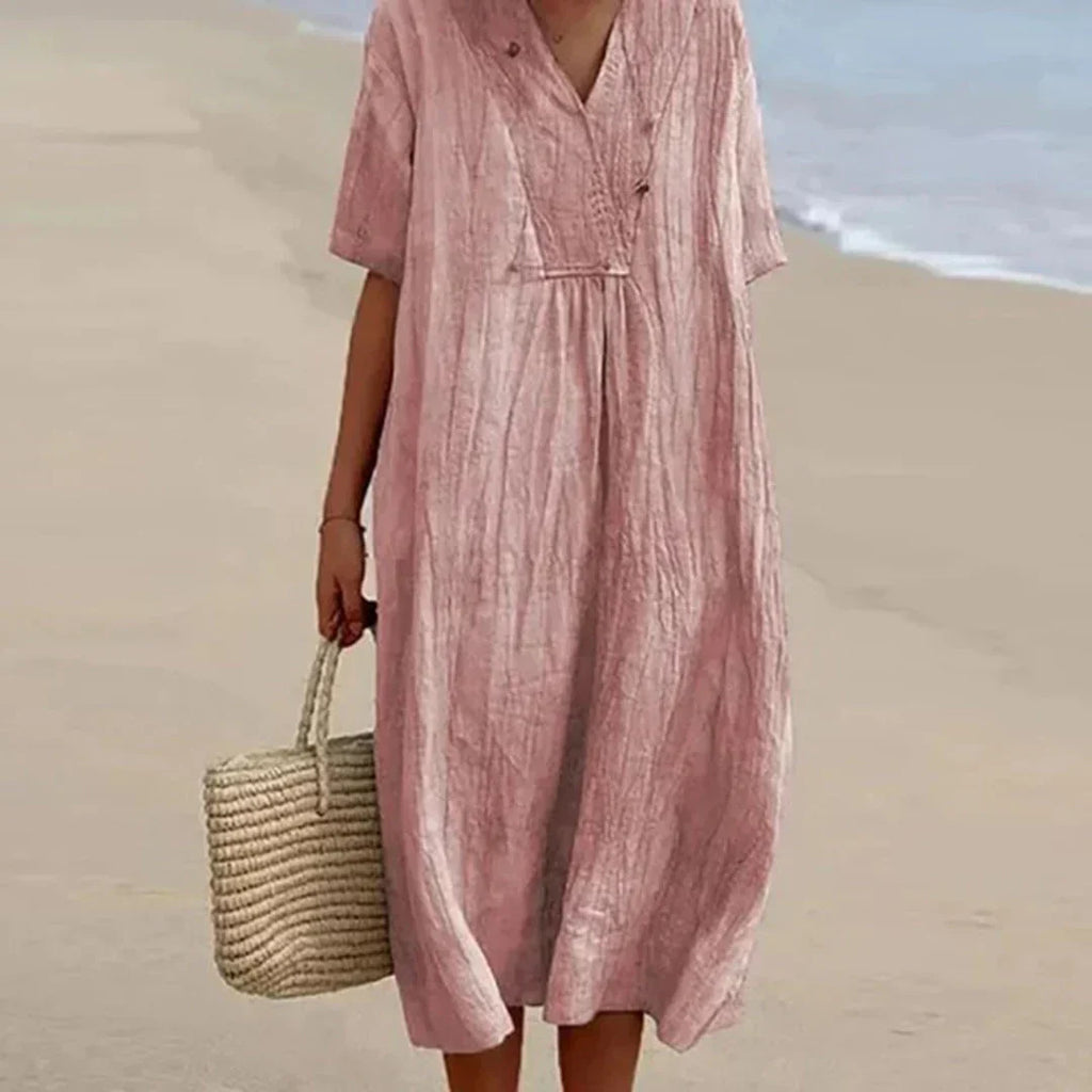 Valenzora | Casual cotton-linen dress