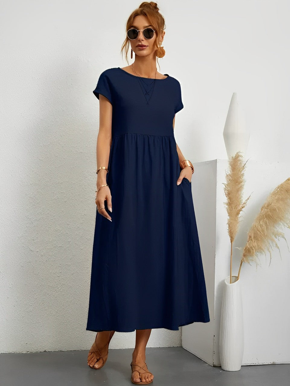 Valenzora | Atemberaubendes Baumwoll-Sommerkleid mit bequemem Schnitt für warmes Wetter