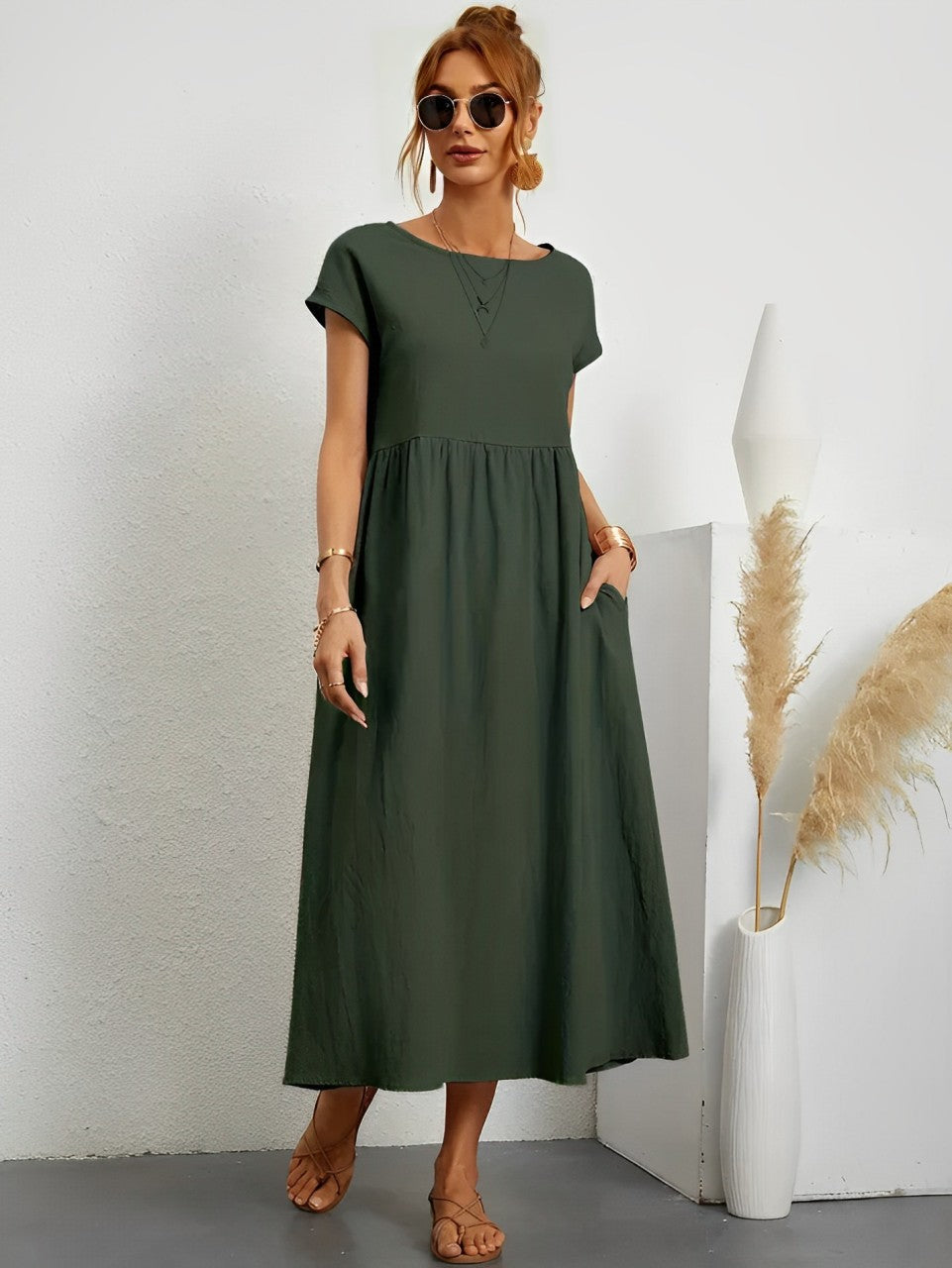 Valenzora | Atemberaubendes Baumwoll-Sommerkleid mit bequemem Schnitt für warmes Wetter