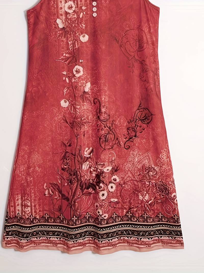 Valenzora | Ärmelloses, weit geschnittenes Boho-Kleid Sommerkleid