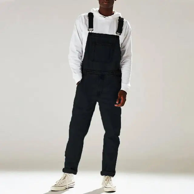 Valenzora | Casual denim jumpsuits with adjustable straps and pockets