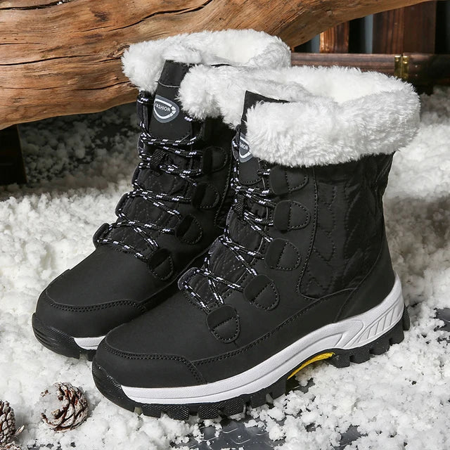 Valenzora | Classic lined winter midi boots for women
