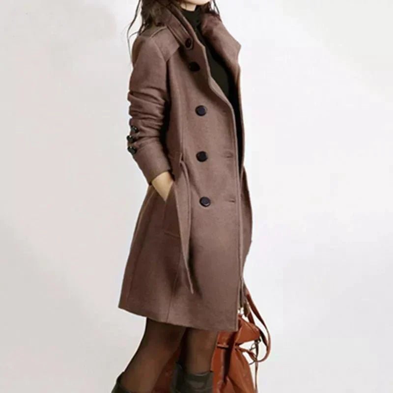 Valenzora - Elegant long winter coat for women