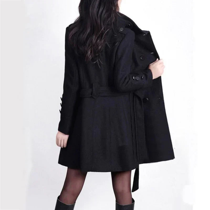 Valenzora - Elegant long winter coat for women