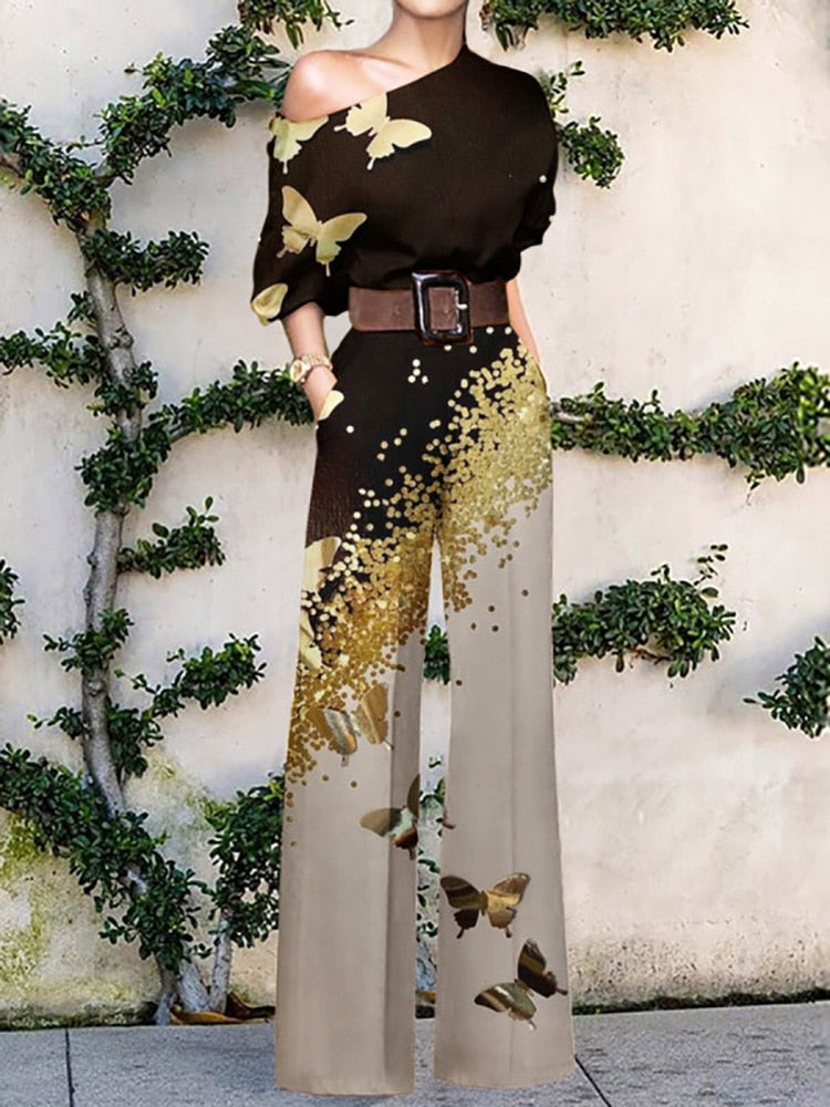 Valenzora | Trägerloser Overall mit Blumenmuster
