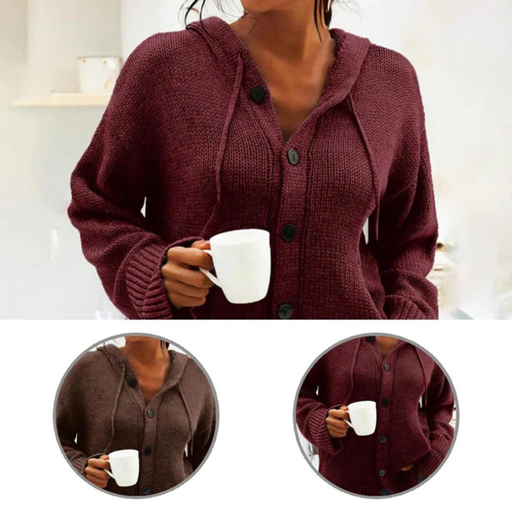 MIA™ - Cardigan with hood and drawstring