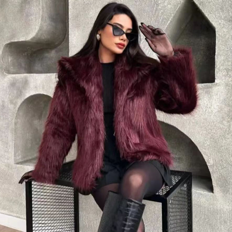 Valenzora | Warme Felljacke für Damen in stilvollem Design