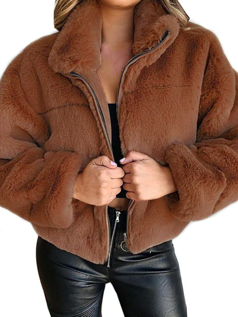 Größe Plüschjacke