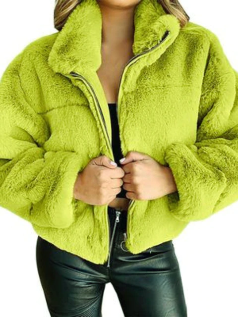 Größe Plüschjacke