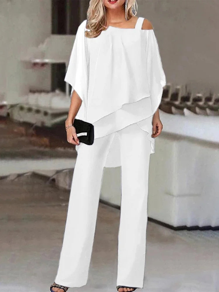Valenzora | Elegantes Baumwoll-Chiffon-Set für Damen