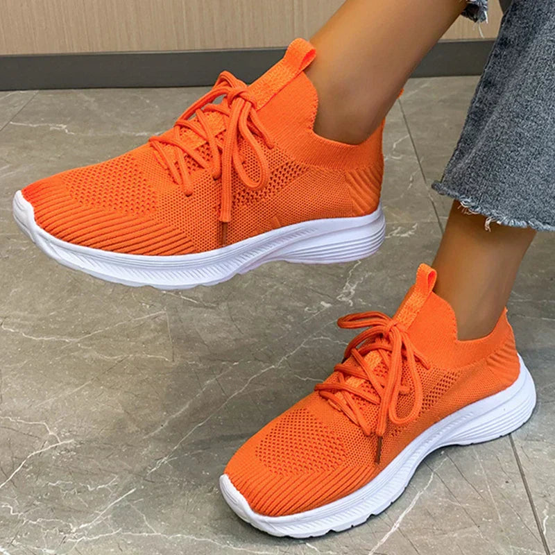 Valenzora | grey breathable women's sneakers