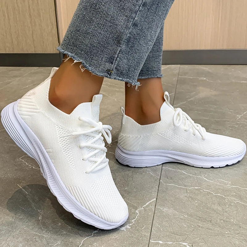 Valenzora | grey breathable women's sneakers