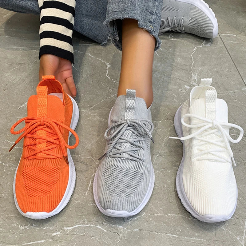 Valenzora | grey breathable women's sneakers