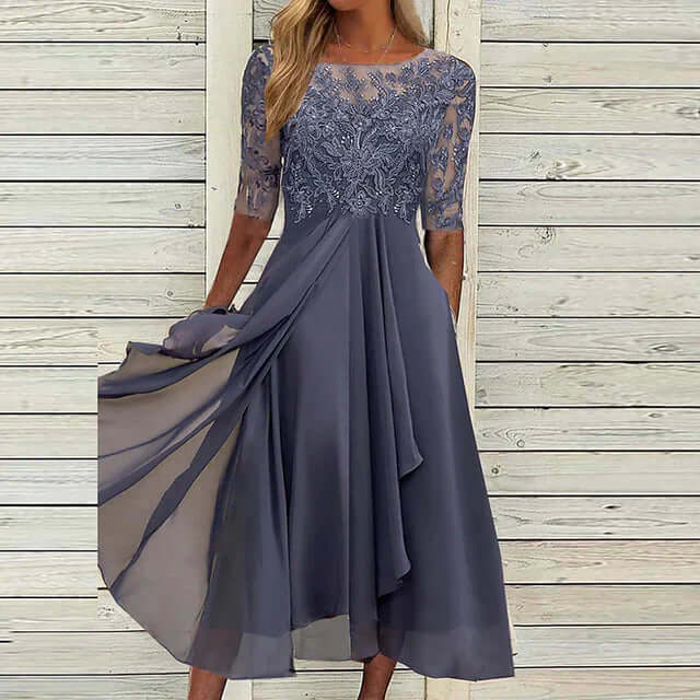 Valenzora | Dunkelblaues Partykleid