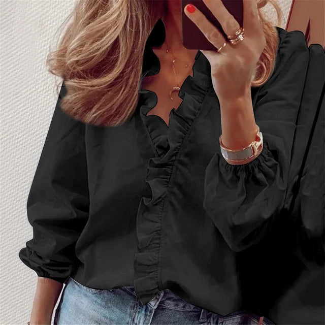 Valenzora | Summery ruffled shirt