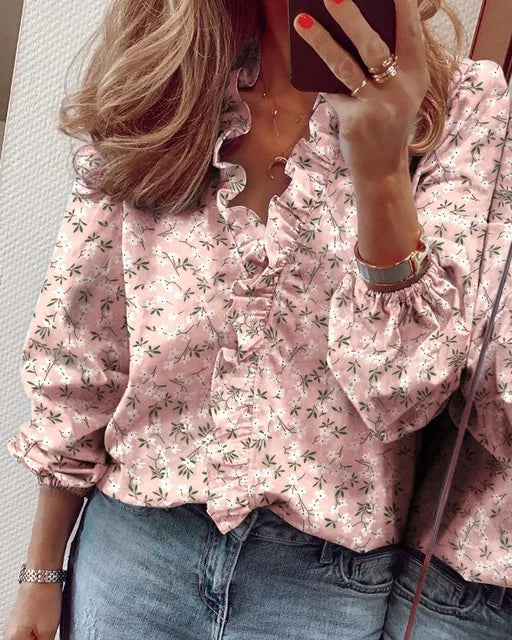 Valenzora | Summery ruffled shirt