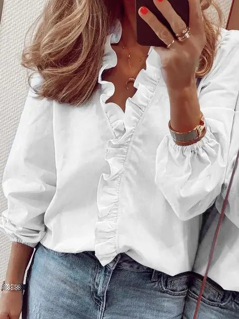 Valenzora | Summery ruffled shirt