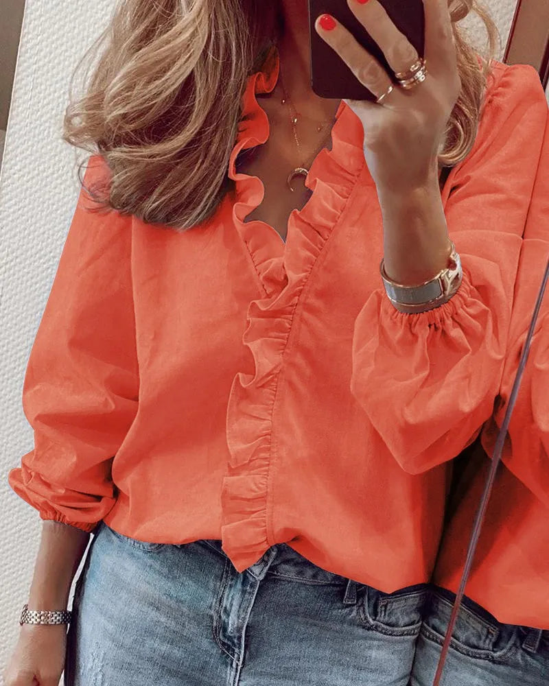 Valenzora | Summery ruffled shirt