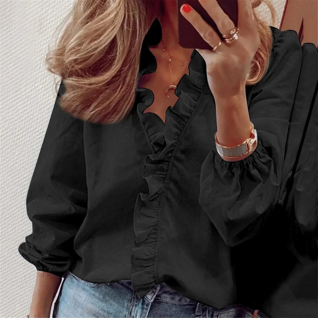 Valenzora | Summery ruffled shirt