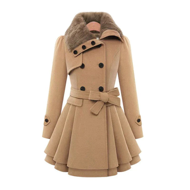 Trendy and elegant winter coat