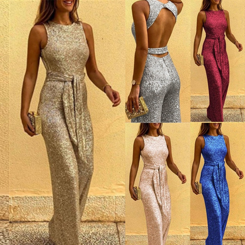 Valenzora | Damen-Glitzer-Overall
