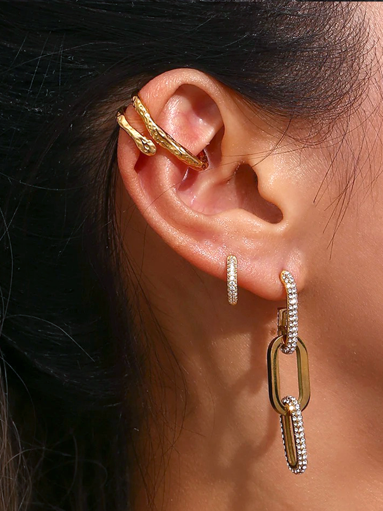 Valenzora | Chunky Ear Cuff Gold für einen edgy Style-Upgrade