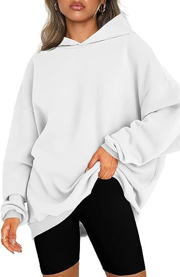 Women's oversized hoodie with side slits, size