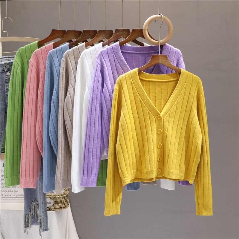 Valenzora | Lace-up knitted V-neck sweater for women