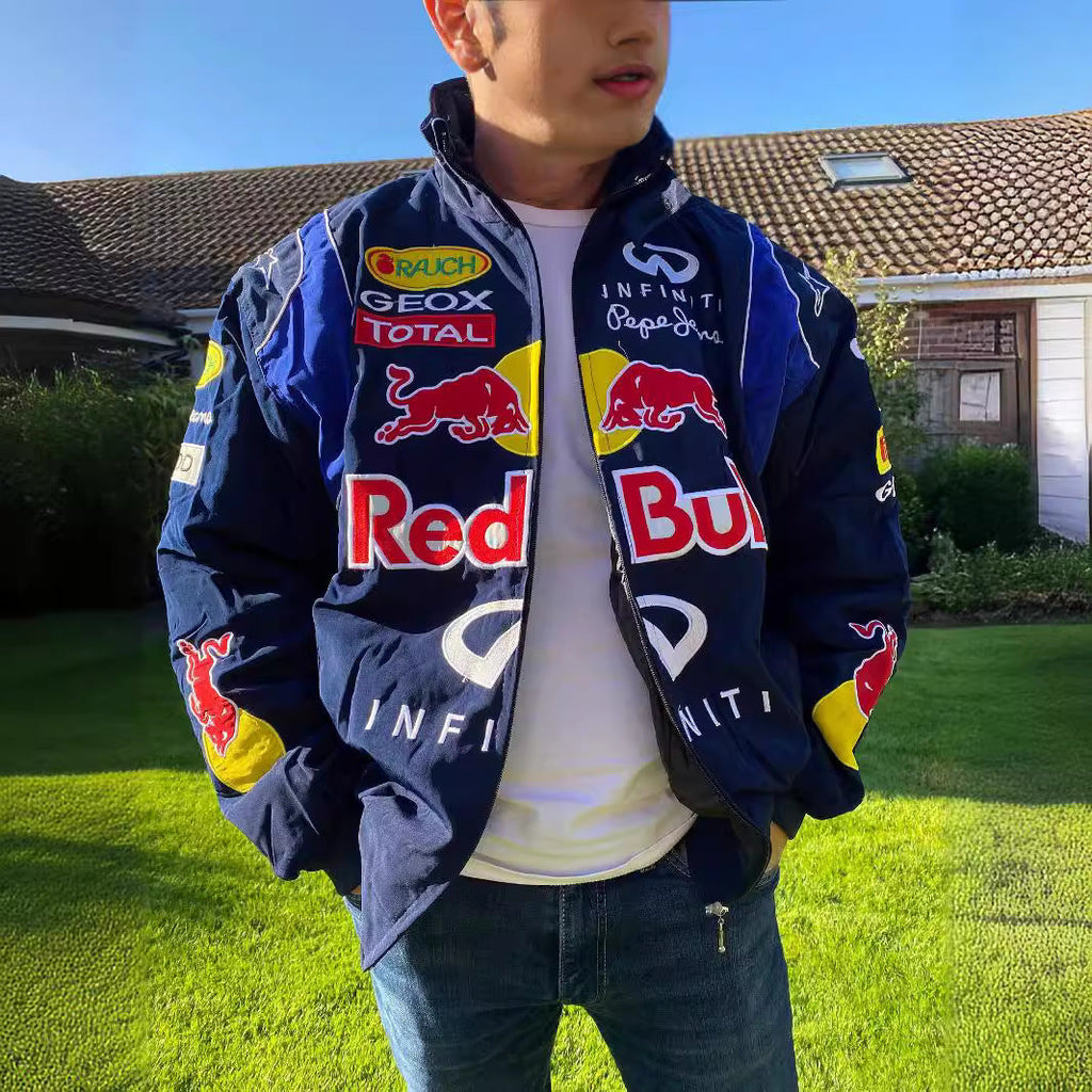 Valenzora | F1 Racing Long Sleeve Bomber Jacket with Print