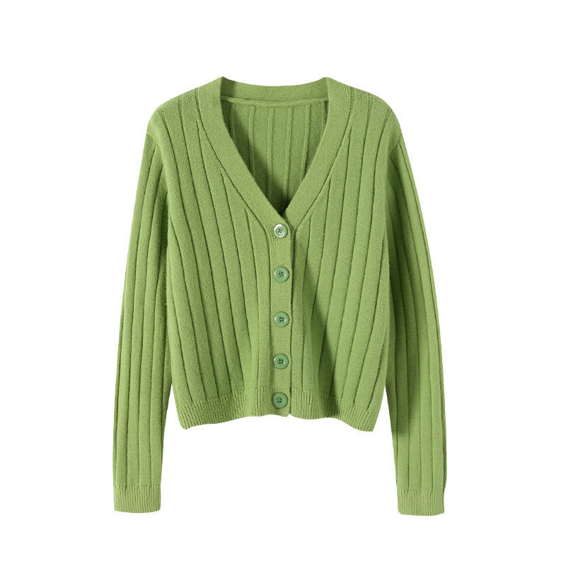 Valenzora | Lace-up knitted V-neck sweater for women