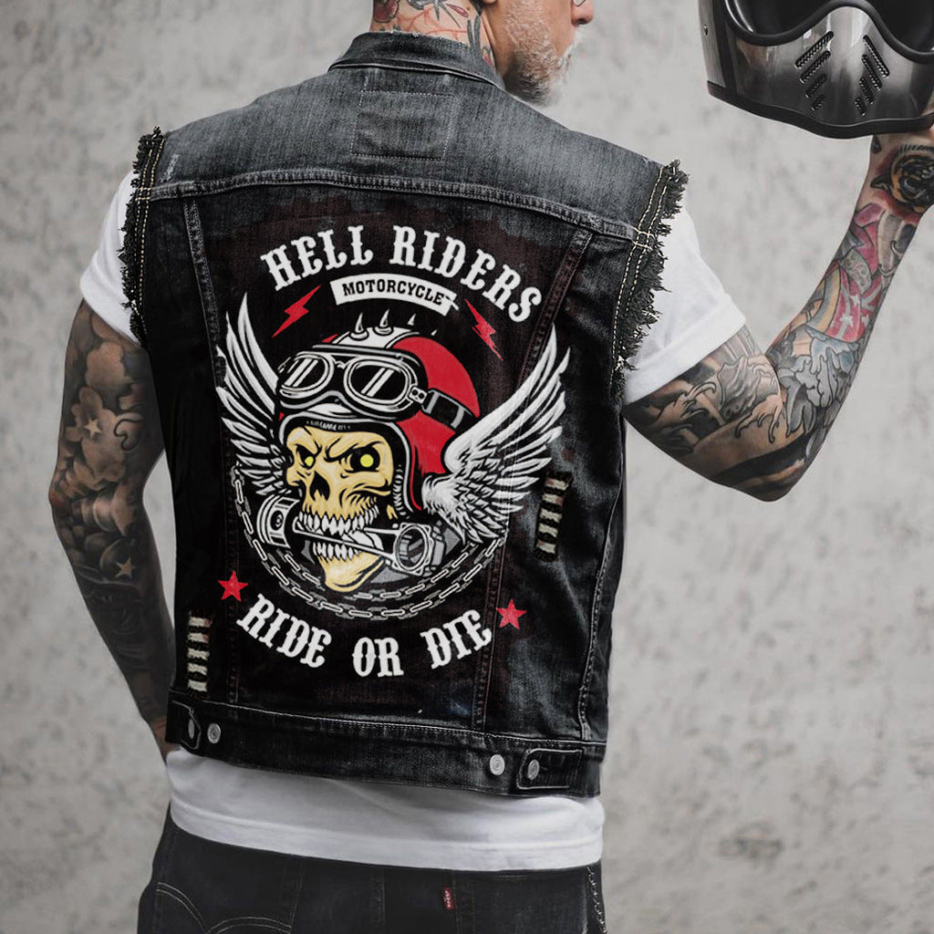 Valenzora | Motorcycle denim vest