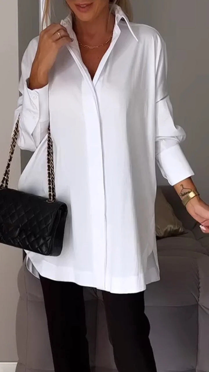 Valenzora | Simple long-sleeved pullover shirt