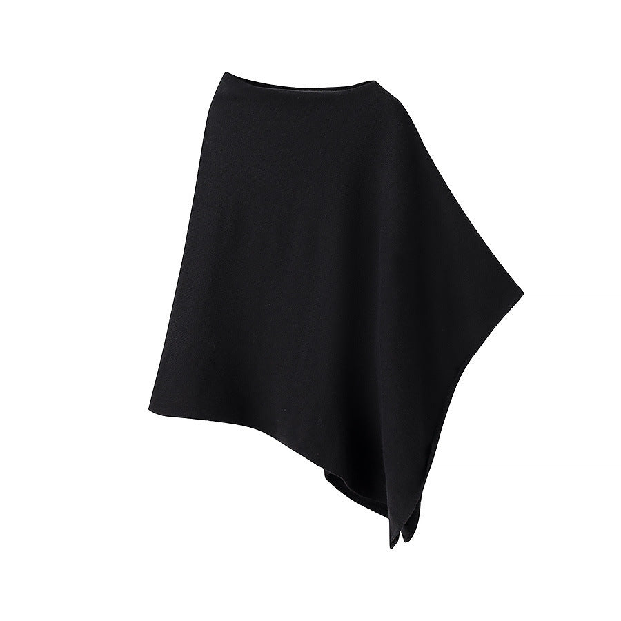 Damen-Schal-Poncho aus hochwertiger Wolle und elastischem Material, Größe [Größe fehlt]