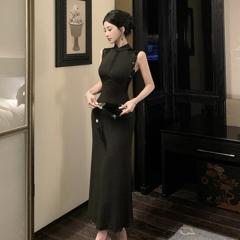 Valenzora | Vintage Elegant Sleeveless Improved Qipao Dress