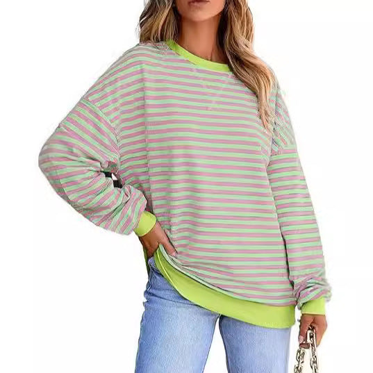 Valenzora | Color-Block-Pullover mit Tunnelzug-Top