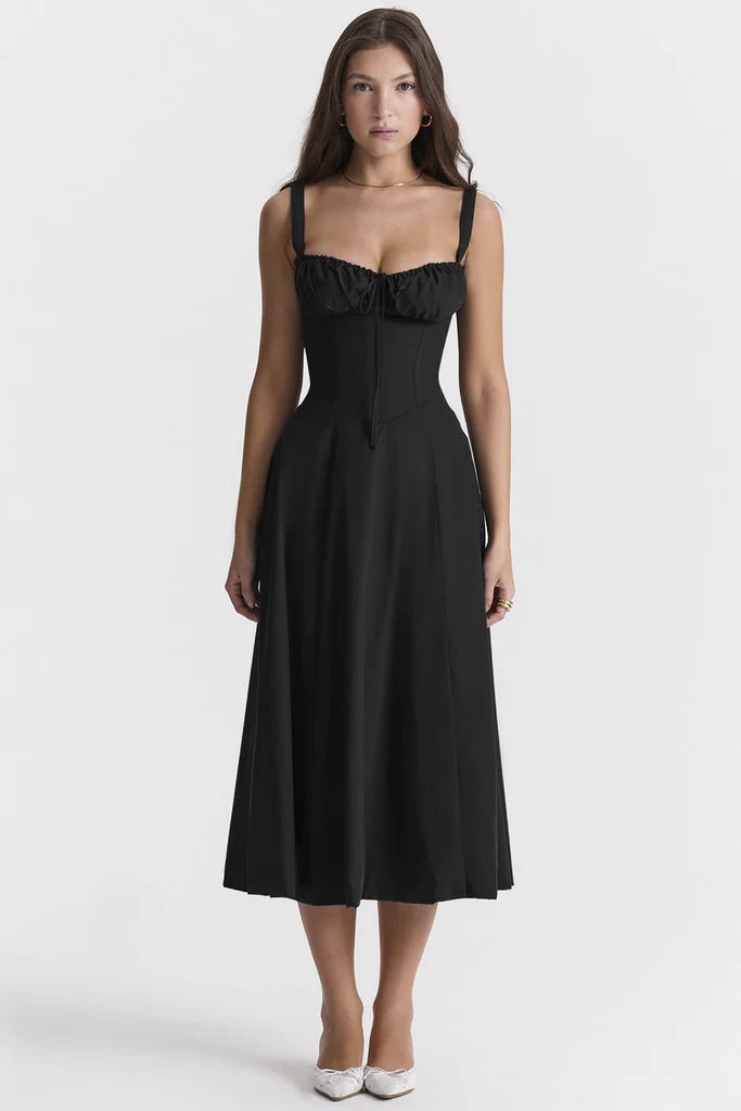 Florales Korsagenkleid
