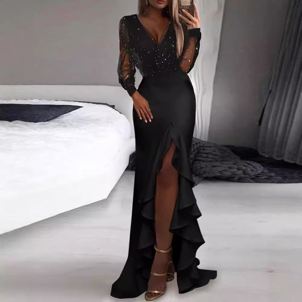 Valenzora | Elegant commuter long skirt dress