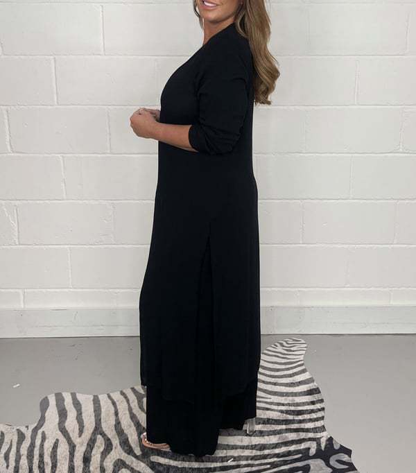 Valenzora | Split Long Top and Pants Set