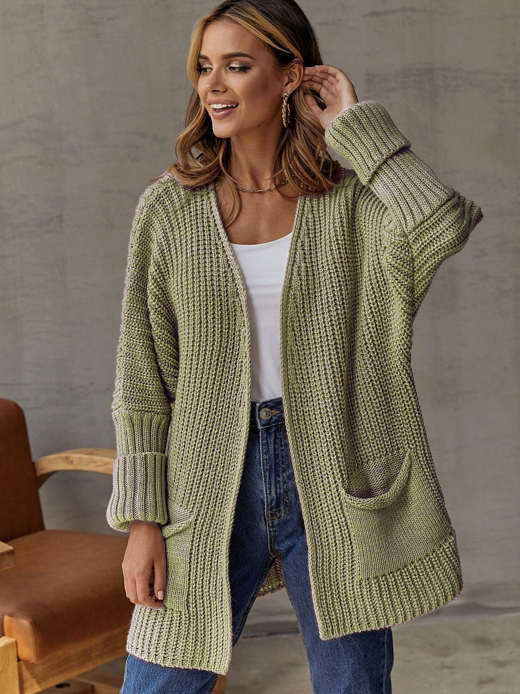 Valenzora | Oversized Knit Cardigan For Comfortable Styles