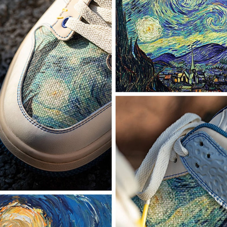 Valenzora | Von Van Goghs Sternennacht inspirierte Sneaker