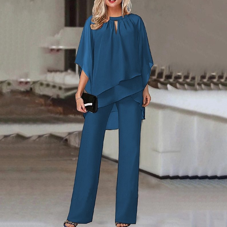 Valenzora | Elegantes Baumwoll-Chiffon-Set für Damen