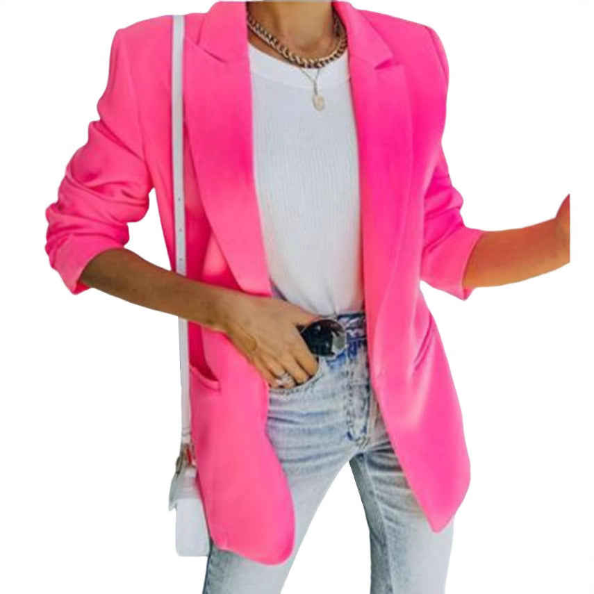 Eleganter Oversized-Blazer für Damen mit strukturiertem Schnitt und lässigen Details, Größe S