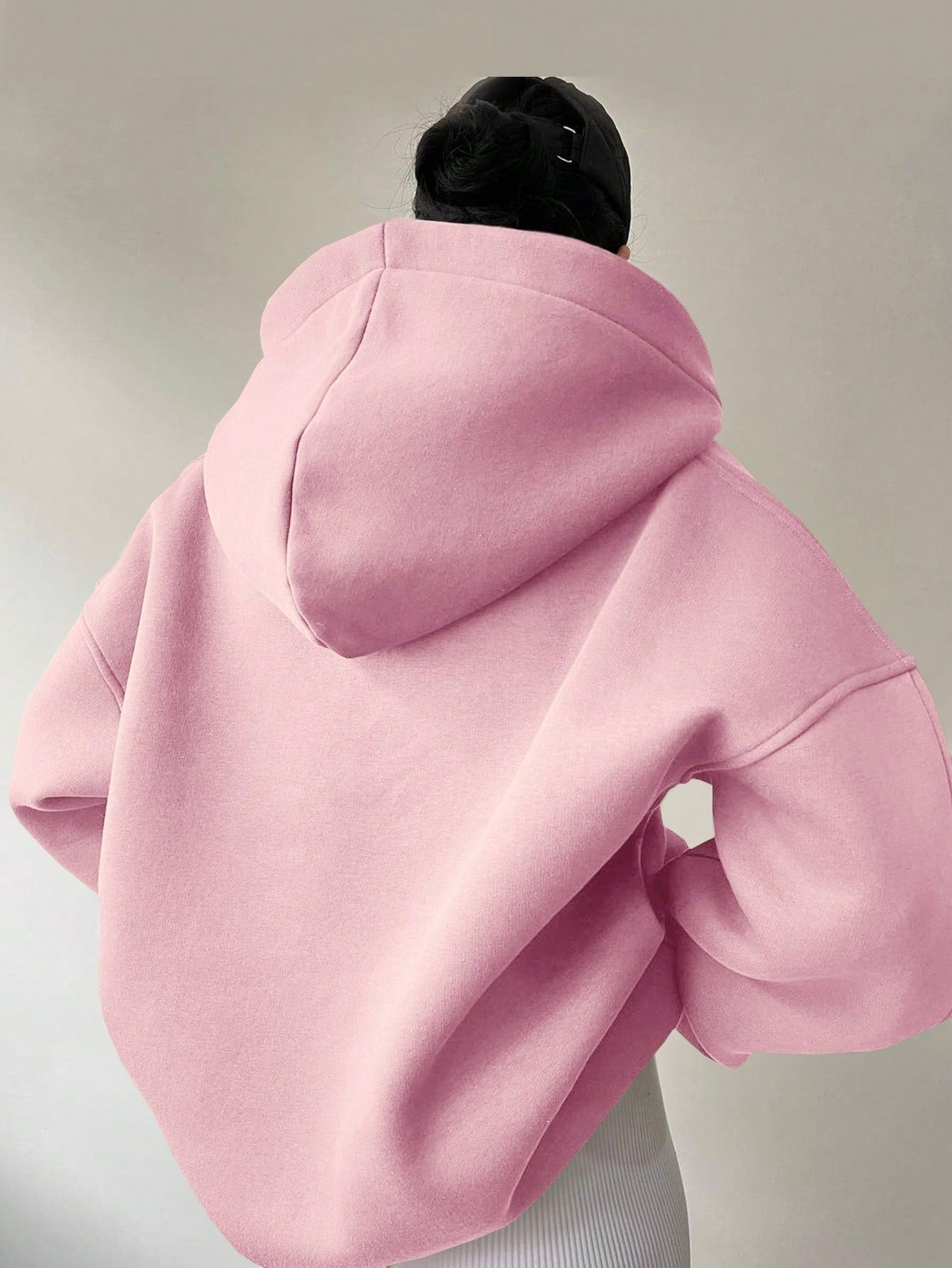 Oversized Hoodie für Damen mit modernem Kragen und lässiger Passform, Größe [size missing]