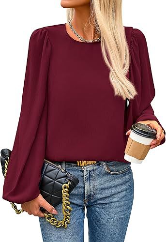 Damenbluse mit Flügelärmeln und eleganten Puffärmeln, Größe [Größe fehlt]
