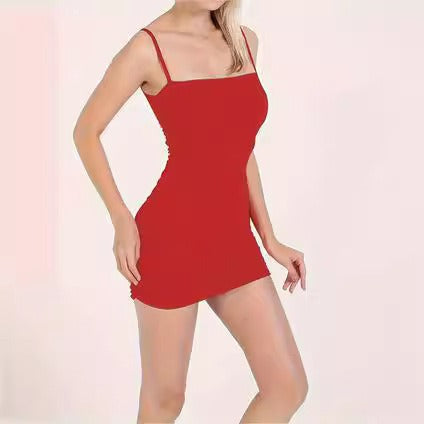 Figurbetontes Damen-Minikleid mit verstellbaren Trägern und Raffungen, Größe [size]