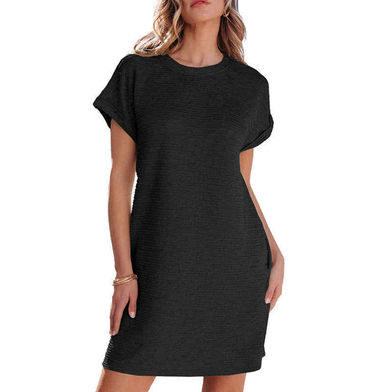 Damen-Freizeitkleid mit strukturierter Außenseite und praktischen Taschen, Größe S