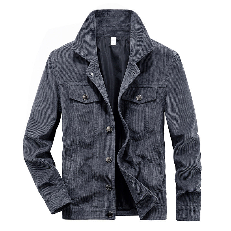 Valenzora | Casual long-sleeved corduroy jacket with buttons