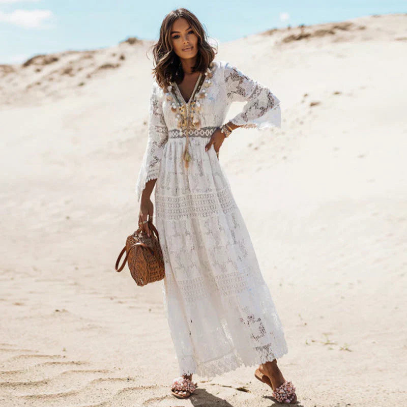 Valenzora | Boho Dress with Long Sleeves